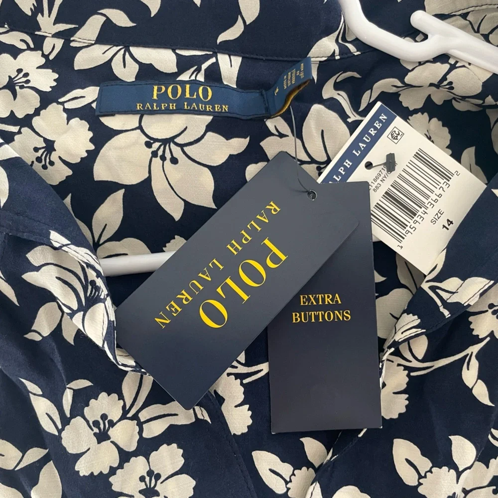 Polo Ralph Lauren Floral A-Line Midi Dress NWT - Picture 4 of 16